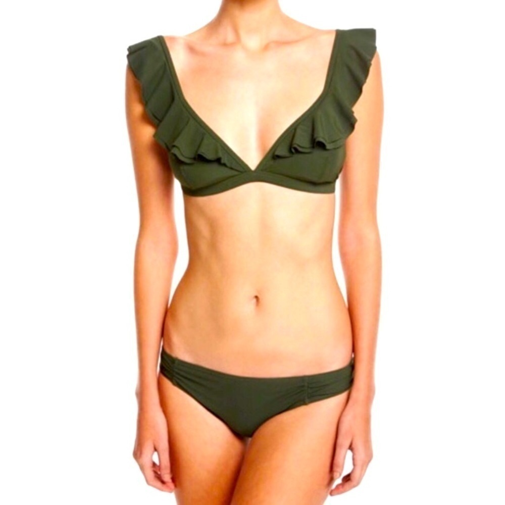 Micheal Kors  ruffled swimsuit 2 piece
